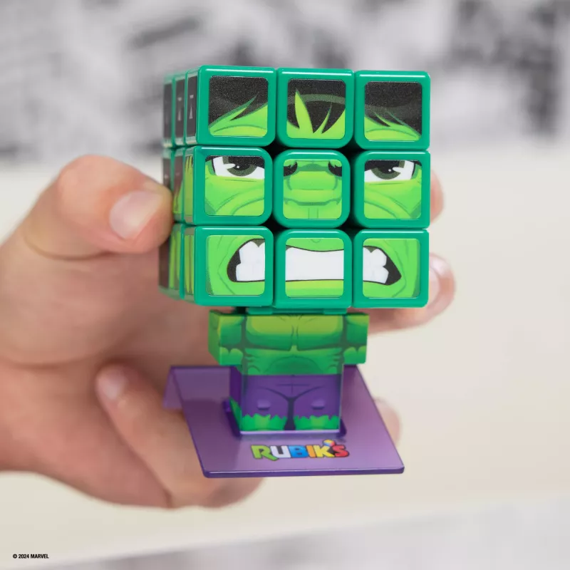 Spin Master Rubik's - Cubers 3x3 Hulk, gra zręcznościowa