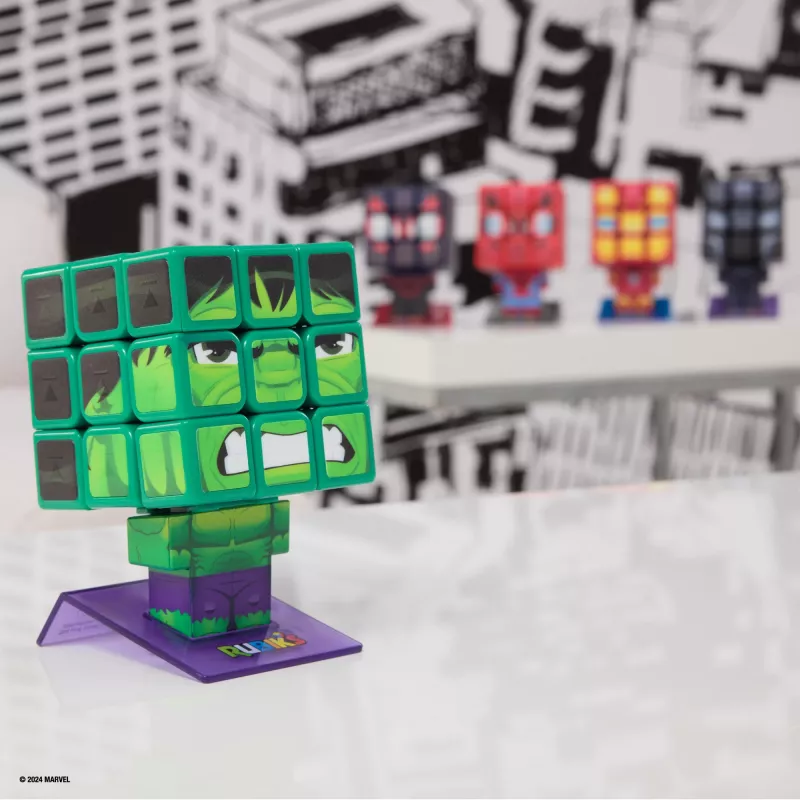 Spin Master Rubik's - Cubers 3x3 Hulk, gra zręcznościowa