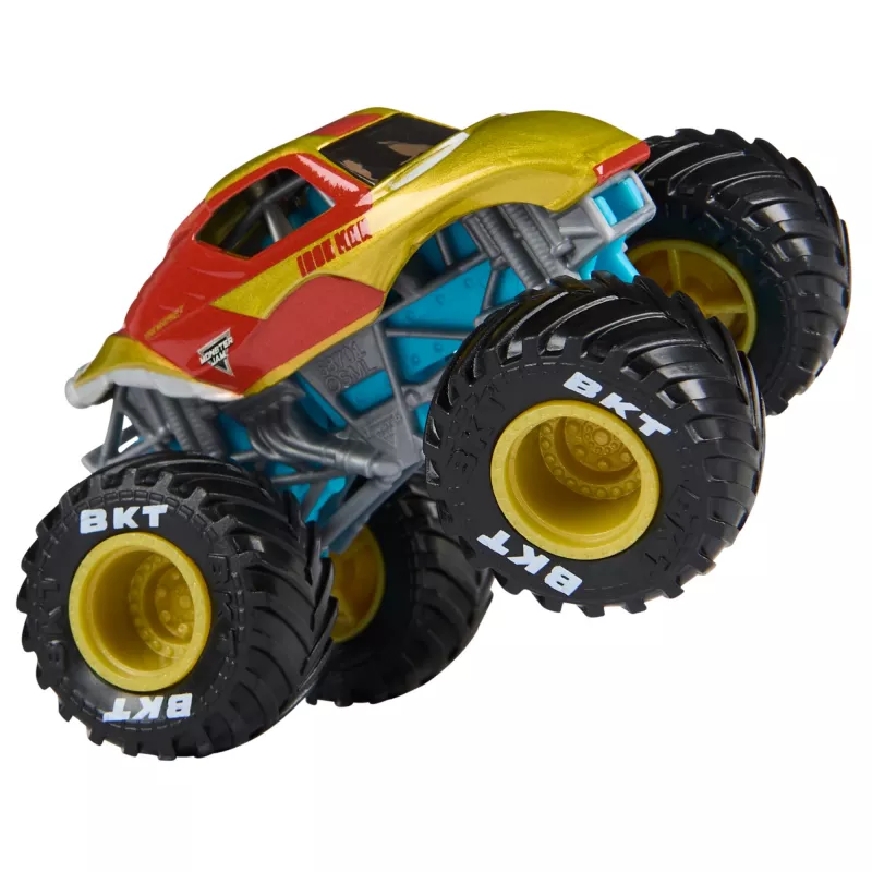 Monster Jam , Marvel Oficjalny Iron Man Vs. War Machine Die-Cast Monster Trucks, skala 1:64, zabawki dla dzieci dla chłopców i dziewczynek od 3 lat