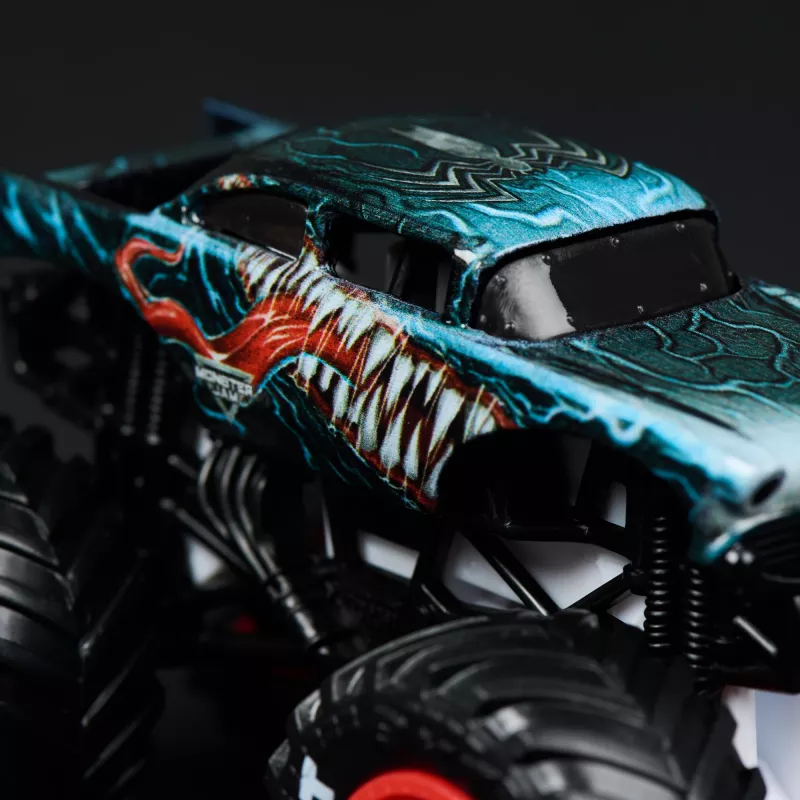 Monster Jam , Marvel Oficjalny Iron Man Vs. War Machine Die-Cast Monster Trucks, skala 1:64, zabawki dla dzieci dla chłopców i dziewczynek od 3 lat