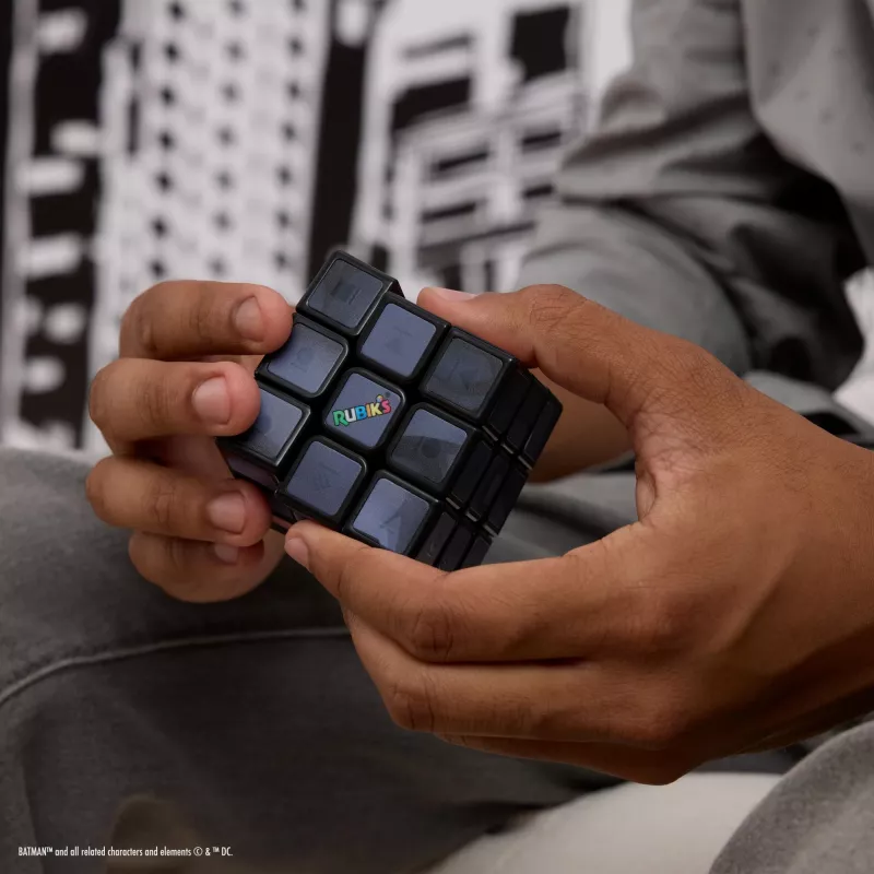 Układanka 3x3 Rubik's Cube spinmaster — wzór Batman