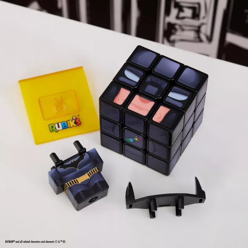 Układanka 3x3 Rubik's Cube spinmaster — wzór Batman