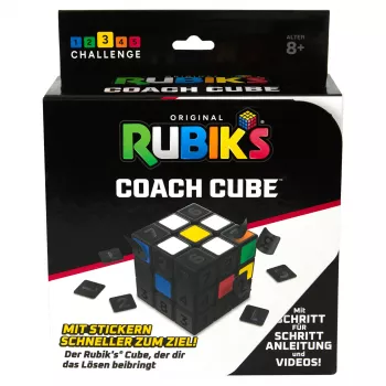 Kostka Rubika Coach Cube, Naucz się układać kostkę 3x3 z naklejkami, przewodnikiem i filmami | Zabawka antystresowa | Kostka antystresowa dla dorosłych | Dla dzieci od 8 lat