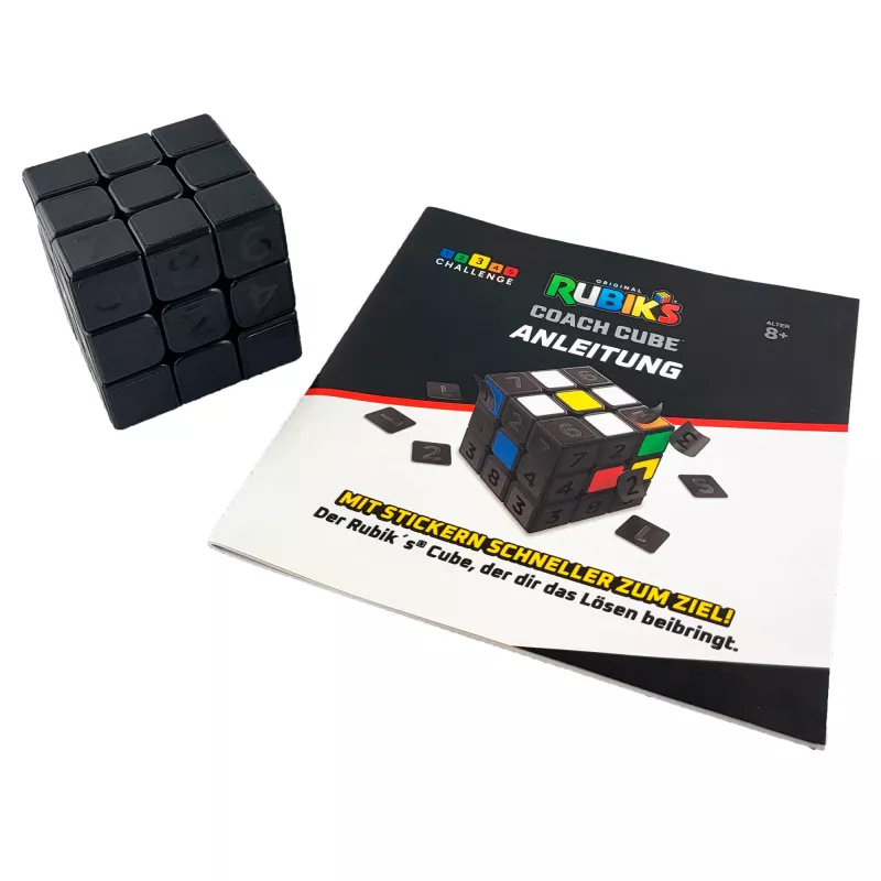 Kostka Rubika Coach Cube, Naucz się układać kostkę 3x3 z naklejkami, przewodnikiem i filmami | Zabawka antystresowa | Kostka antystresowa dla dorosłych | Dla dzieci od 8 lat