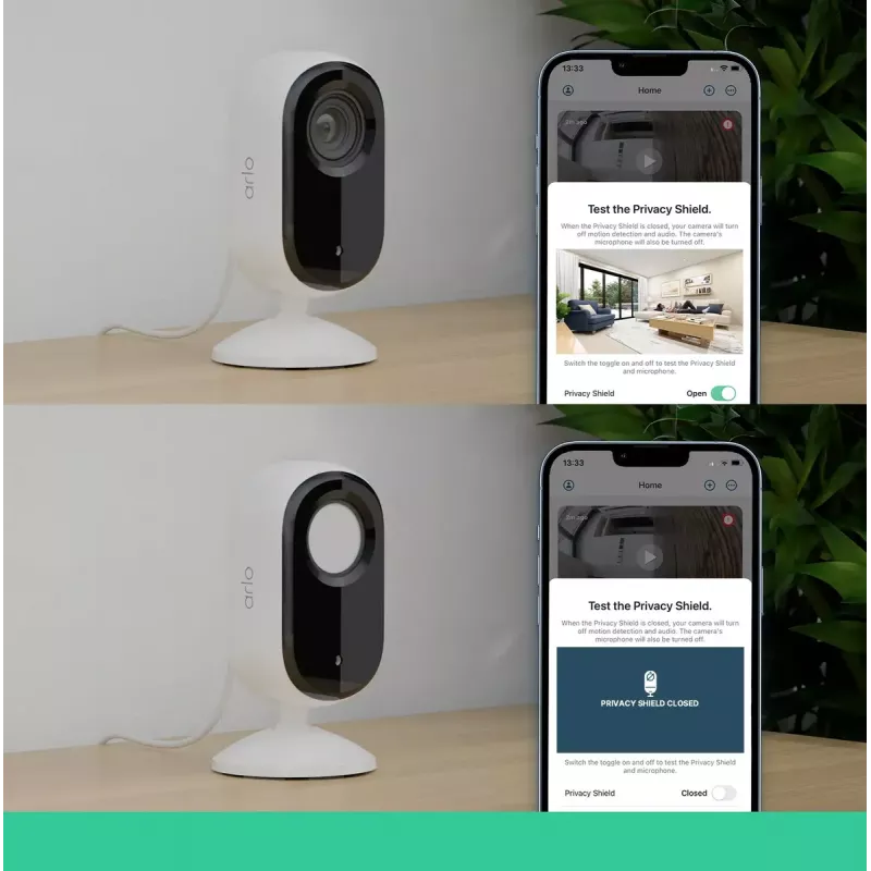 IP kamera bezpieczeństwa Arlo Essential 2K Indoor Security Camera 2-pack Wireless Indoor