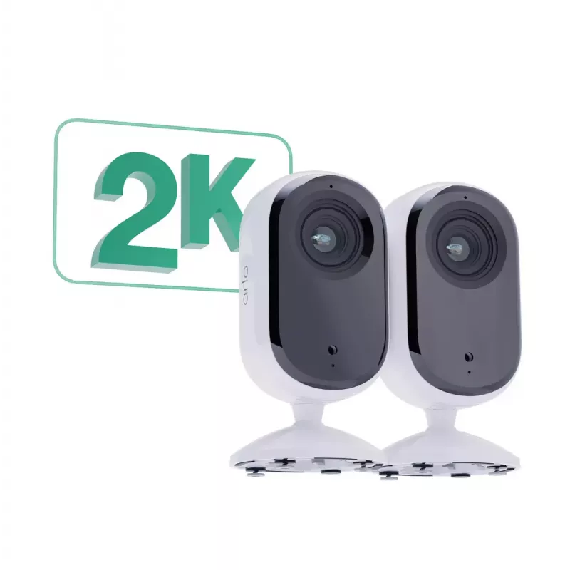 IP kamera bezpieczeństwa Arlo Essential 2K Indoor Security Camera 2-pack Wireless Indoor