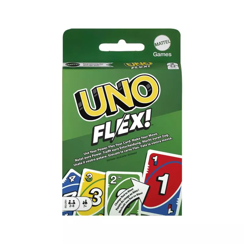 Gra karciana MATTEL Games UNO Flex — Gra w pozbywanie się kart, wiek 7+