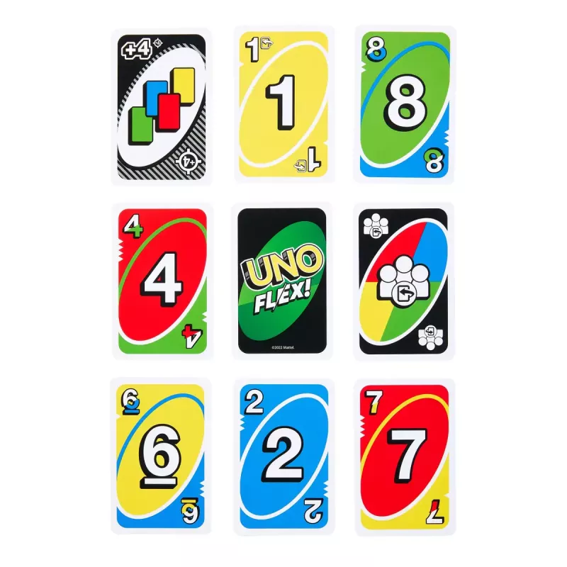 Gra karciana MATTEL Games UNO Flex — Gra w pozbywanie się kart, wiek 7+