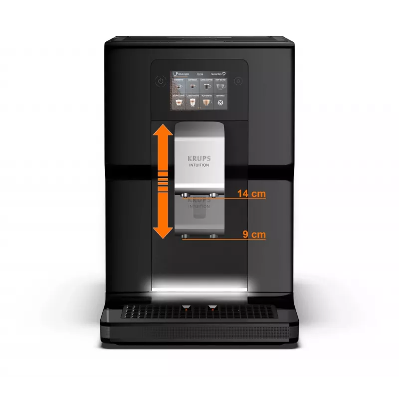 Krups Intuition Preference EA8738 w pełni automatyczny ekspres do kawy, 3 l, czarny