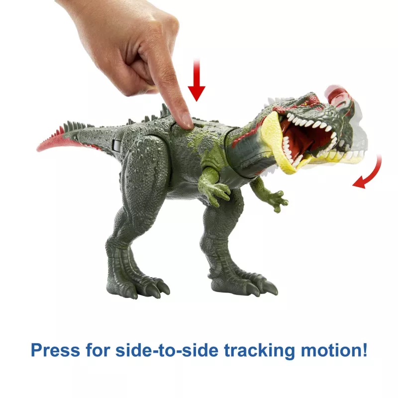 Jurassic World GIGANTIC TRACKERS Sinotyrannus Zielony Czerwony Plastik 4+