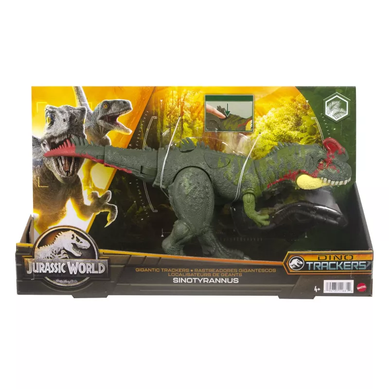 Jurassic World GIGANTIC TRACKERS Sinotyrannus Zielony Czerwony Plastik 4+