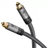 Cyfrowy optyczny kabel audio WENTRONIC Goobay 65305 TOSLINK na TOSLINK 2 m, miedź, pozłacane styki, czarny/srebrny