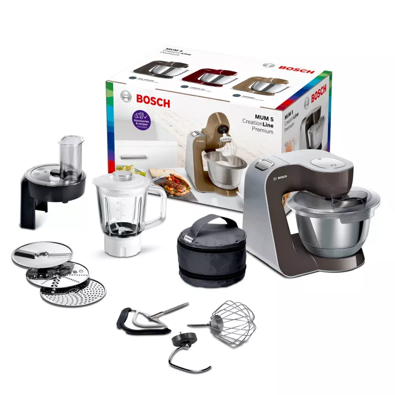 Bosch MUM58A20 robot kuchenny 1000 W 3,9 L Antracyt, srebrny