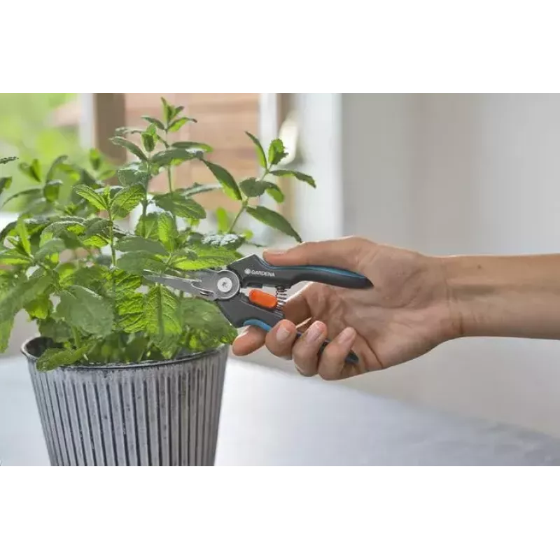 Sekator Gardena GripCut 12213-20 rękojeść plastikowa czarno-zielona ostrze ze stali nierdzewnej