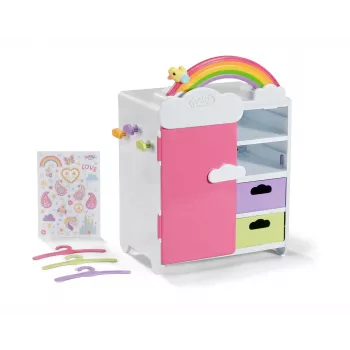 Szafa dla lalek zapf creation BABY born Rainbow Wardrobe — dla lalek, efekty świetlne, wymaga 3 baterii AAA, zalecany wiek 3+