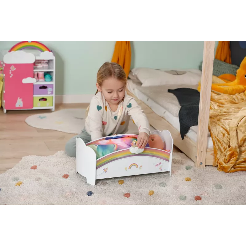 Łóżeczko dla lalek ZAPF creation BABY born Rainbow Bed 835999 dla lalek 43 cm