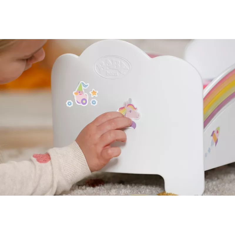 Łóżeczko dla lalek ZAPF creation BABY born Rainbow Bed 835999 dla lalek 43 cm