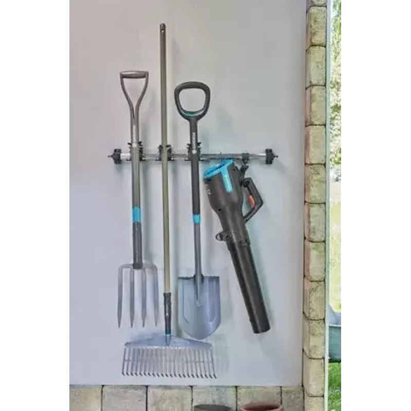 Gardena 3509-20 wieszak na narzędzia ogrodnicze, montowany na ścianie, tworzywo sztuczne, guma, stal