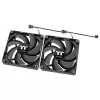 THERMALTAKE Wentylator PC - CT140 - 14 cm - Czarny - 2 szt.
