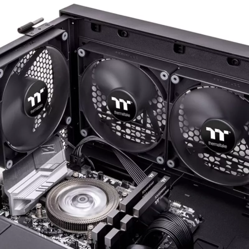 THERMALTAKE Wentylator PC - CT140 - 14 cm - Czarny - 2 szt.