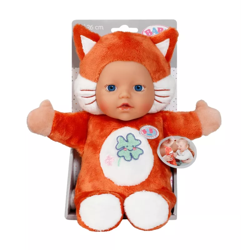 BABY born for babies Lisek 26 cm, Lalka bobas, Dziewczynka, Chłopiec/Dziewczynka, 260 mm, Wielokolorowy
