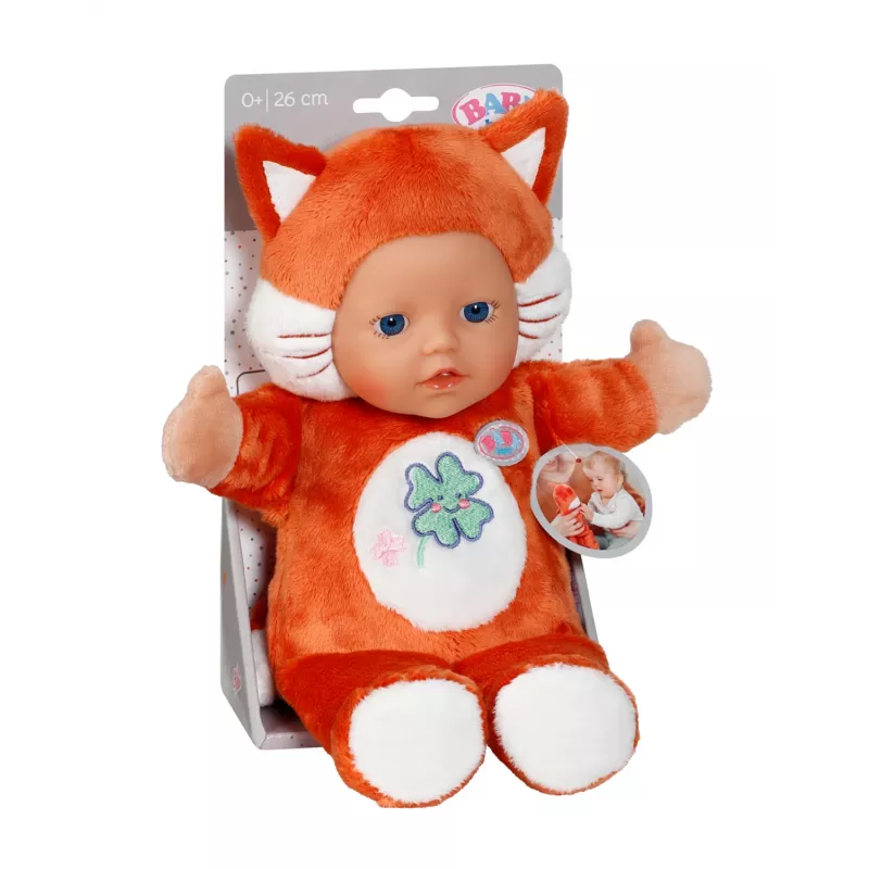 BABY born for babies Lisek 26 cm, Lalka bobas, Dziewczynka, Chłopiec/Dziewczynka, 260 mm, Wielokolorowy