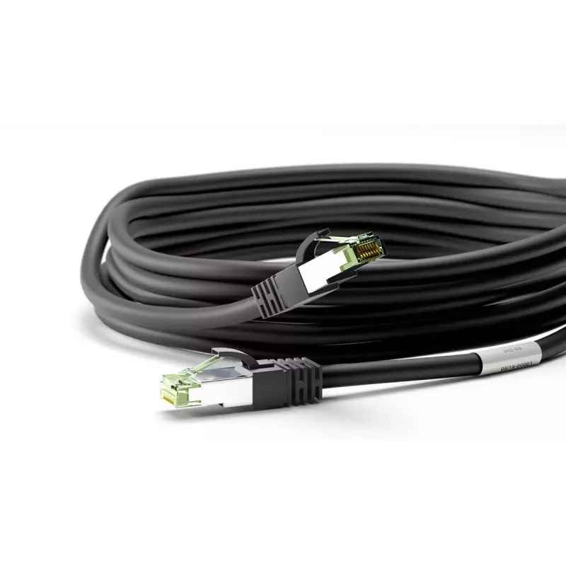 Kabel sieciowy Wentronic 66719 Cat8.1 S/FTP 0,25 m czarny