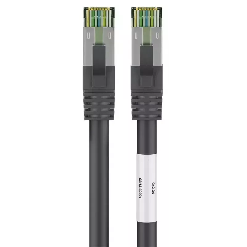 Kabel sieciowy Wentronic 66719 Cat8.1 S/FTP 0,25 m czarny