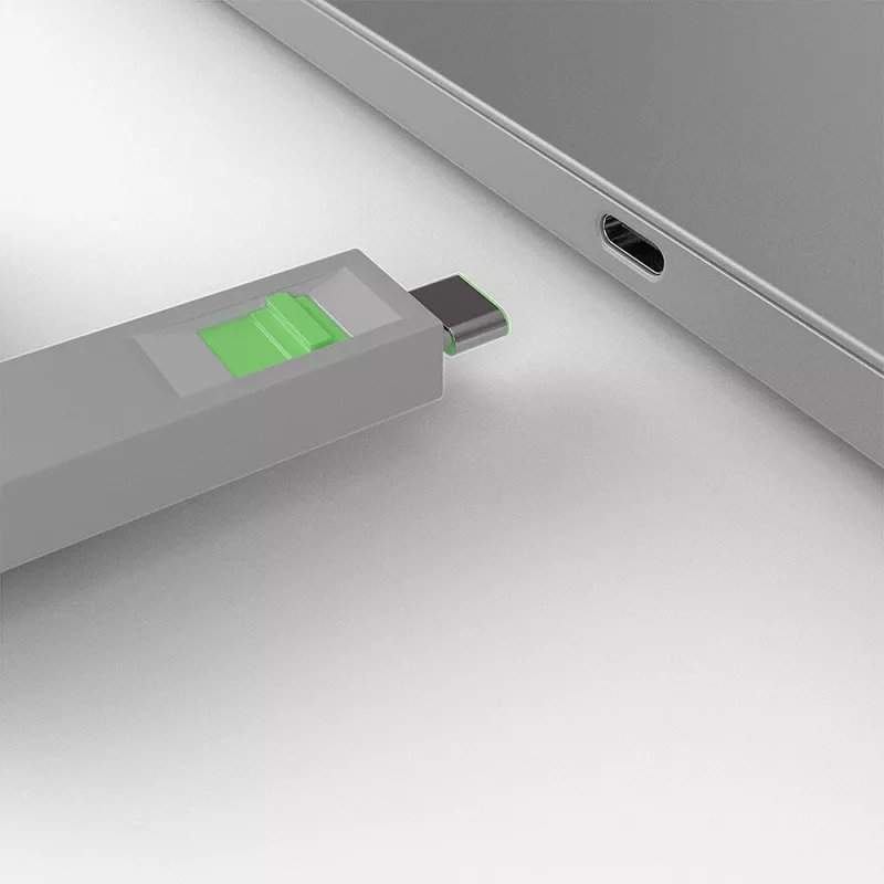 Klucz do blokady portu Lindy USB Type C Port Blocker Key opakowanie 4 szt. zielony