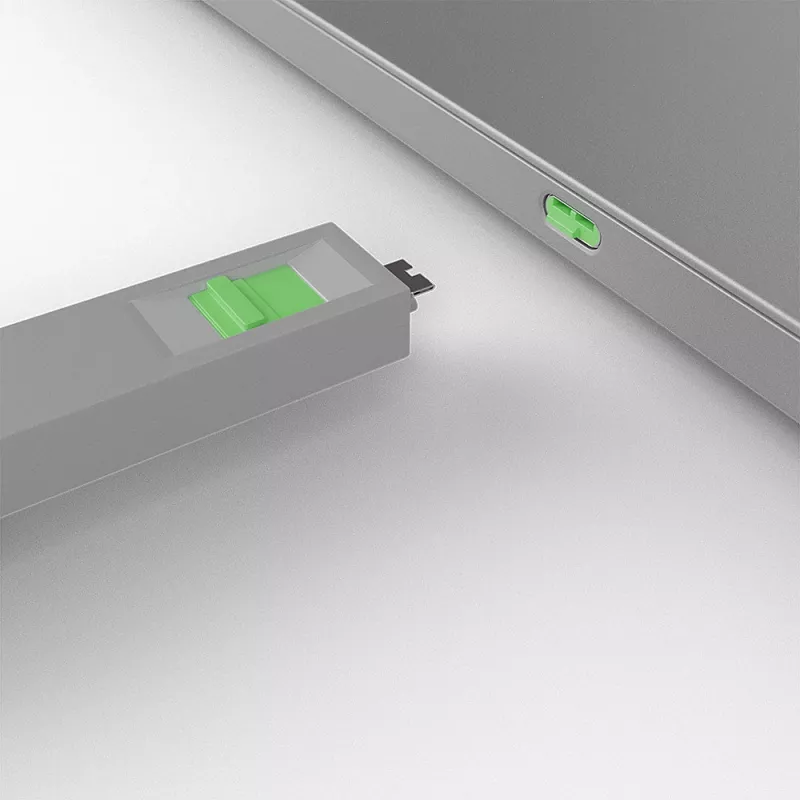 Klucz do blokady portu Lindy USB Type C Port Blocker Key opakowanie 4 szt. zielony