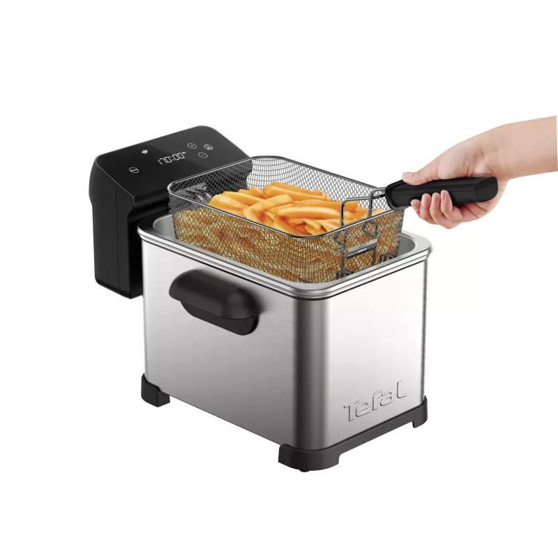 Tefal Family Pro FR507D Single 4 L wolnostojąca frytkownica 2400 W Stal nierdzewna