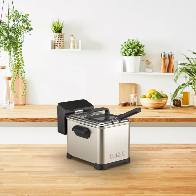 Tefal Family Pro FR507D Single 4 L wolnostojąca frytkownica 2400 W Stal nierdzewna