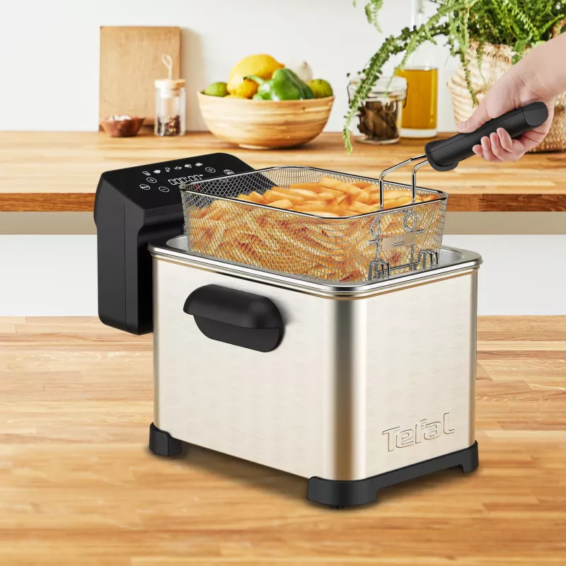 Tefal Family Pro FR507D Single 4 L wolnostojąca frytkownica 2400 W Stal nierdzewna