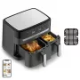 Tefal Dual Easy Fry & Grill EY905B Podwójna wolnostojąca frytkownica beztłuszczowa 8,3 l 2700 W szara