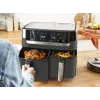 Tefal Dual Easy Fry & Grill EY905B Podwójna wolnostojąca frytkownica beztłuszczowa 8,3 l 2700 W szara