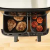 Tefal Dual Easy Fry & Grill EY905B Podwójna wolnostojąca frytkownica beztłuszczowa 8,3 l 2700 W szara