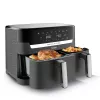 Tefal Dual Easy Fry & Grill EY905B Podwójna wolnostojąca frytkownica beztłuszczowa 8,3 l 2700 W szara