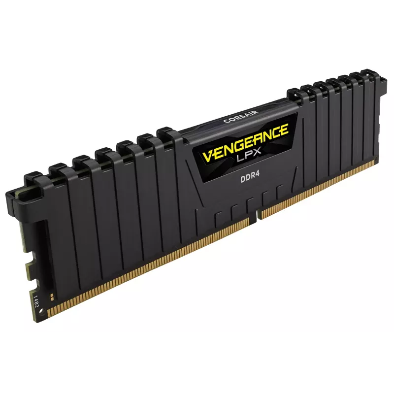 Pamięć CORSAIR 16 GB DDR4 2400 MHz Unbuffered 16-16-16-39 Vengeance Low Profilex Czarny Heat Spreader