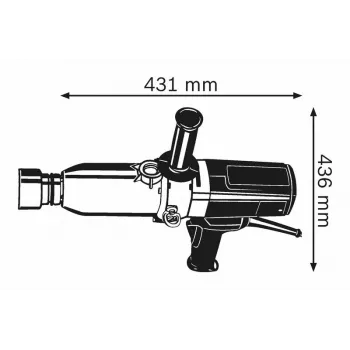 Bosch 0 601 435 103 klucz udarowy Czarny, Niebieski 920 W