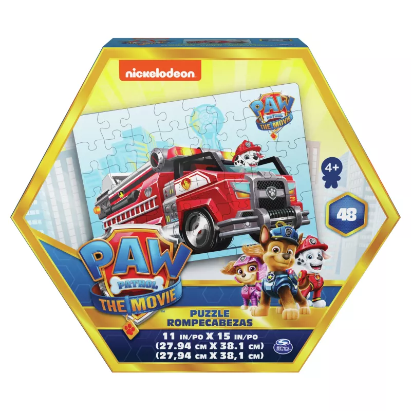 Gry PAW Patrol: Film, 48-elementowe puzzle dla dzieci od 4 lat, Chase
