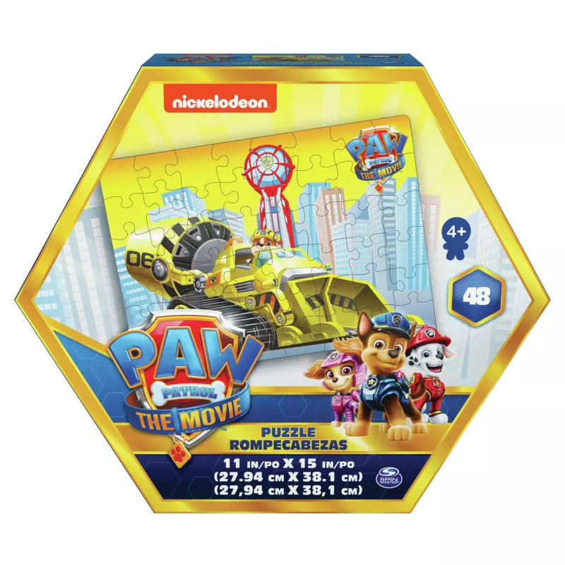 Gry PAW Patrol: Film, 48-elementowe puzzle dla dzieci od 4 lat, Chase
