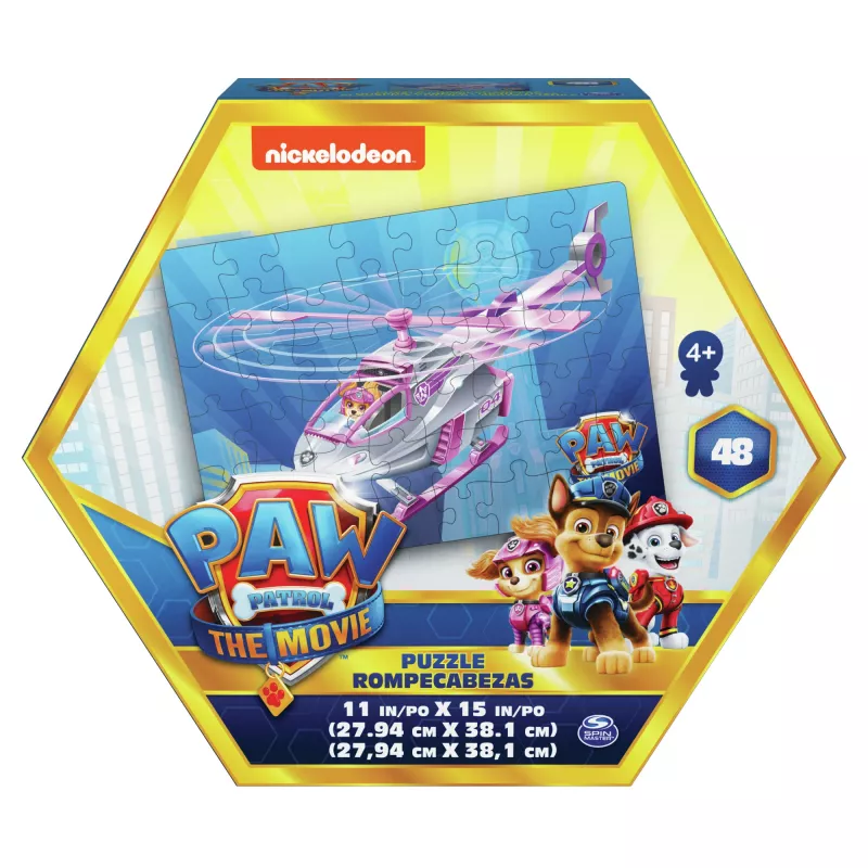 Gry PAW Patrol: Film, 48-elementowe puzzle dla dzieci od 4 lat, Chase
