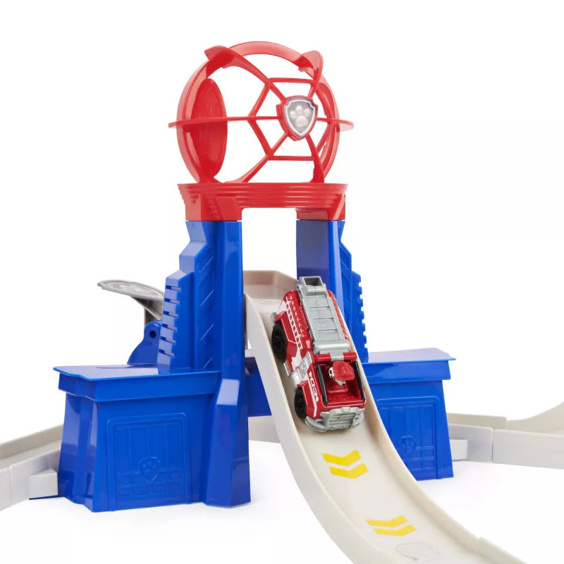 PAW Patrol True Metal Total City Rescue Movie Track Set z ekskluzywnym pojazdem Marshalla, skala 1:55, zabawki dla dzieci od 3 lat