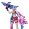 League of Legends, zestaw Dual Cities z ekskluzywną Jinx, Heimerdingerem, Vi, Caitlyn i Ekko, 10 cm kolekcjonerskie figurki, akcesoria, wiek 12+