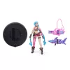 League of Legends, zestaw Dual Cities z ekskluzywną Jinx, Heimerdingerem, Vi, Caitlyn i Ekko, 10 cm kolekcjonerskie figurki, akcesoria, wiek 12+