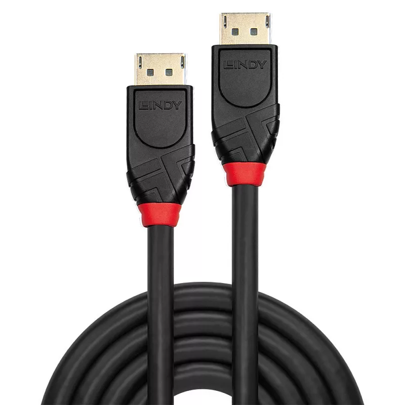 Lindy 15m Active DisplayPort 1.2 kabel, 15 m, DisplayPort, DisplayPort, Męski, Męski, 3840 x 2160 pikseli