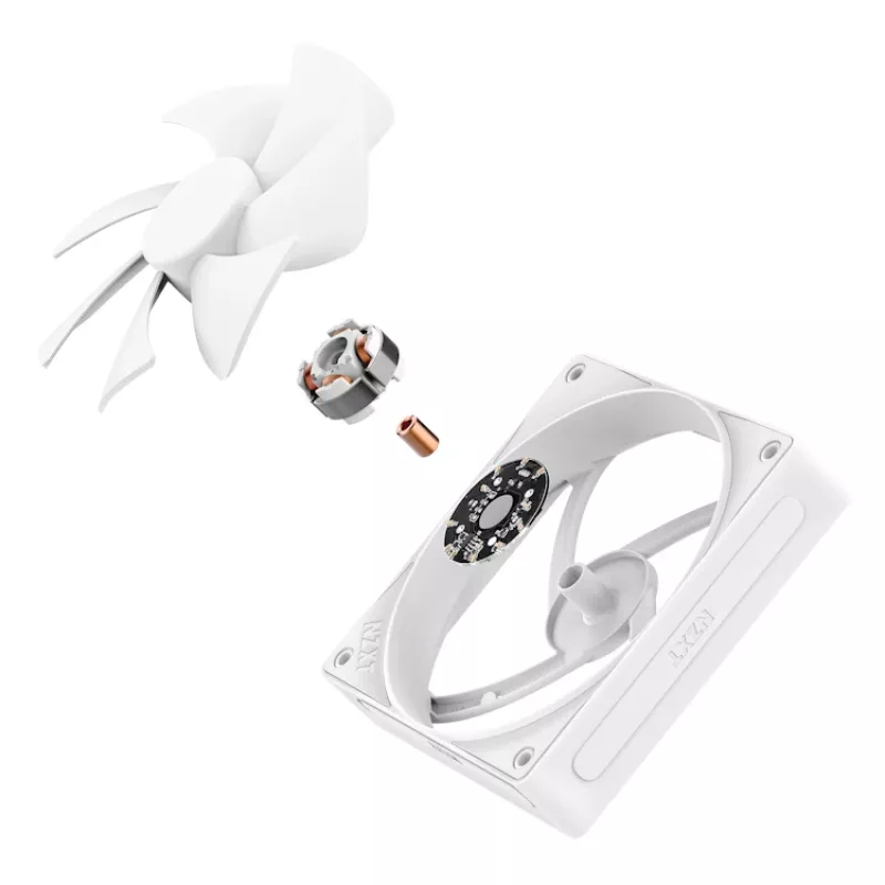 Wentylator NZXT F120p 120 mm biały, wysokie ciśnienie statyczne