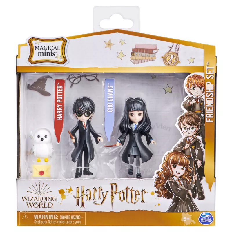 Wizarding World, Magical Minis Harry Potter i Cho Chang Zestaw Przyjaźni ze stworzeniem, zabawki dla dzieci od 5 lat