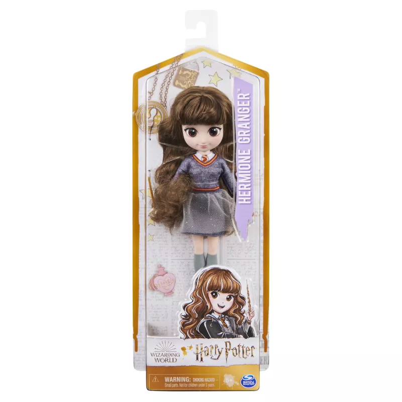 Lalka modowa Spinmaster Hermione Granger, 8 cali (203 mm), wielokolorowa, dla dzieci od 5 lat