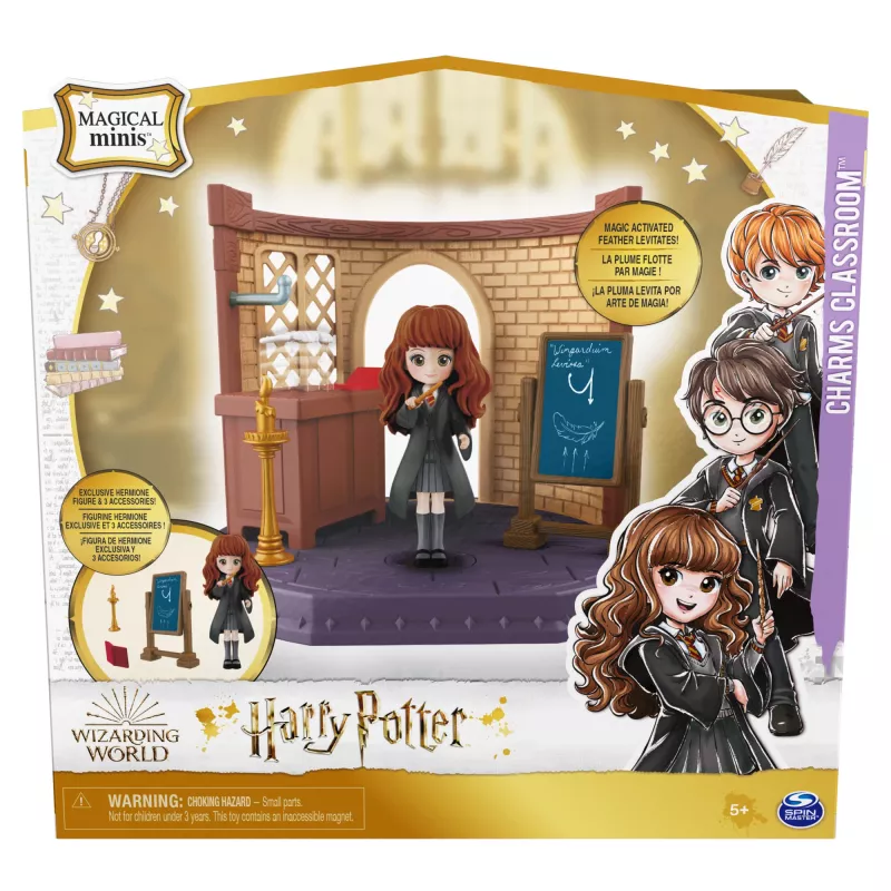 Wizarding World Harry Potter, Magical Minis Klasa Zaklęć z ekskluzywną figurką Hermiony Granger i akcesoriami, zabawki dla dzieci od 5 lat